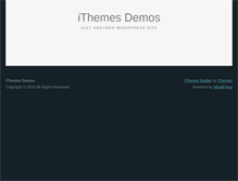 Tablet Screenshot of demos.ithemes.com